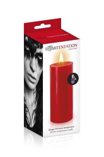 БДСМ-cвеча низкотемпературная Fetish Tentation SM Low Temperature Candle Red SO3755