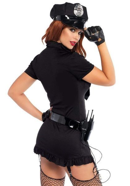 Еротичний костюм поліціянтки Leg Avenue Dirty Cop S/M, 6 предметів SO9112