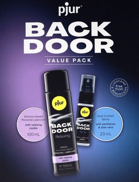 Подарочный набор pjur BACK DOOR Value Pack: силиконовая смазка 100 мл и расслабляющий спрей 20 мл SX0672