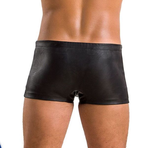 Чоловічі шкіряні боксери із заклепками Passion 048 SHORT DAVID L/XL Black SO7615