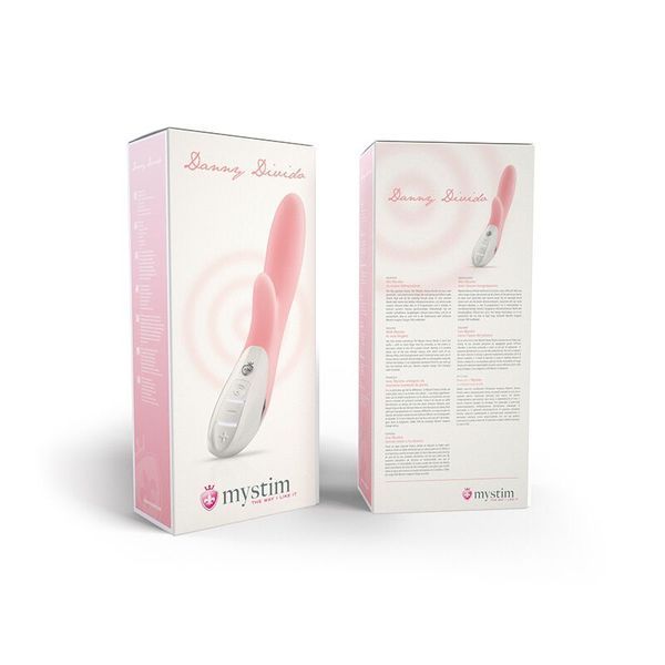 Вибратор-кролик Mystim Danny Divido Candy Rose с глубокой вибрацией, 2 мотора SO3466
