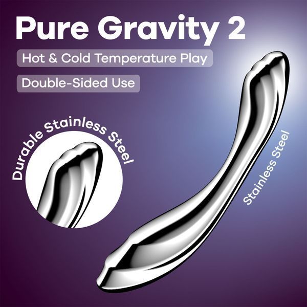 Металлический дилдо Satisfyer Pure Gravity 2 SX3254