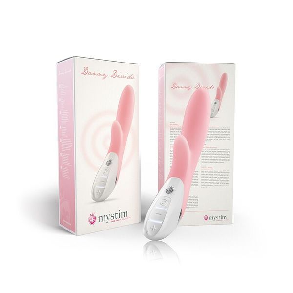 Вибратор-кролик Mystim Danny Divido Candy Rose с глубокой вибрацией, 2 мотора SO3466