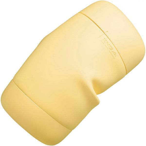 Мастурбатор TENGA PUFFY Custard Yellow, ультрамягкий материал, многоразовый, сквозной SX1328