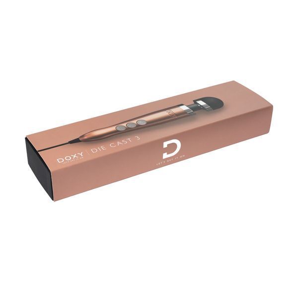 Вібромасажер DOXY Die Cast 3, дуже потужний, живлення 220В, металевий корпус SX2457