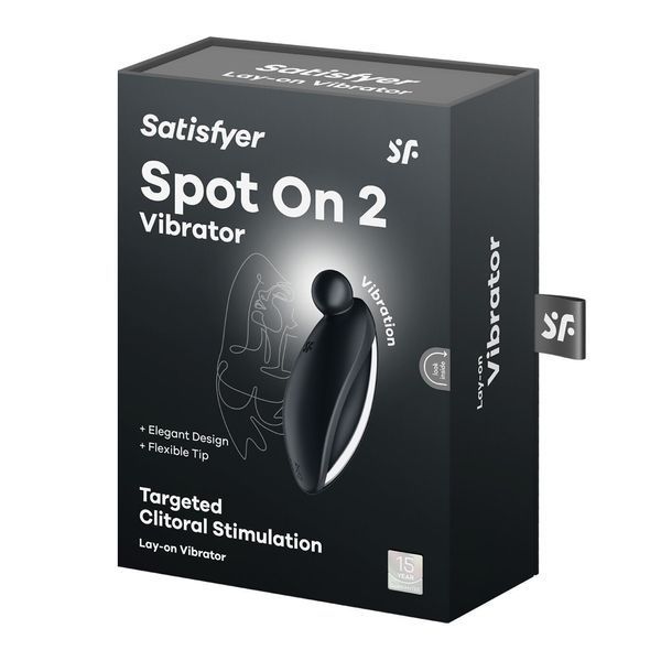Вібратор для зовнішньої стимуляції Satisfyer Spot On 2 Black, дуже потужний, гнучкий відросток SX0577