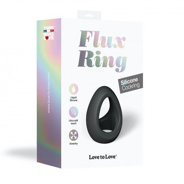 Эрекционное кольцо двойное Love To Love FLUX RING - BLACK ONYX SO5087