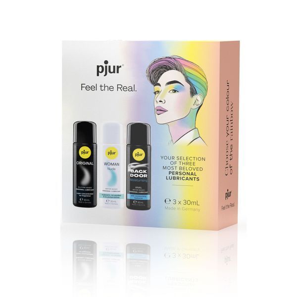 Набор лубрикантов pjur Pride Box 3х30 мл, 2 смазки на водной основе и 1 на силиконовой SO9988