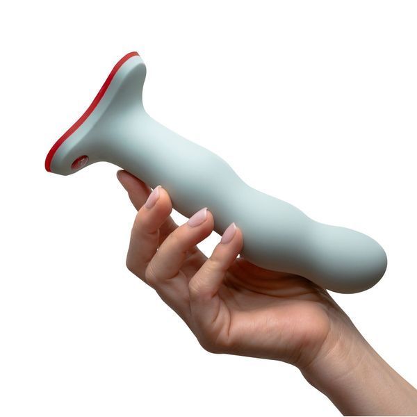Фаллоимитатор Fun Factory BOUNCER Light Green, шарики внутри, эффект вибрации, диаметр 3,9 см SX3671