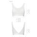 Топ с прозрачной вставкой Passion PS002 TOP L, white SO4203 фото 5