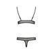 Комплект белья Passion ERZA SET XXL/XXXL, black, лиф и трусики PS26012 фото 4