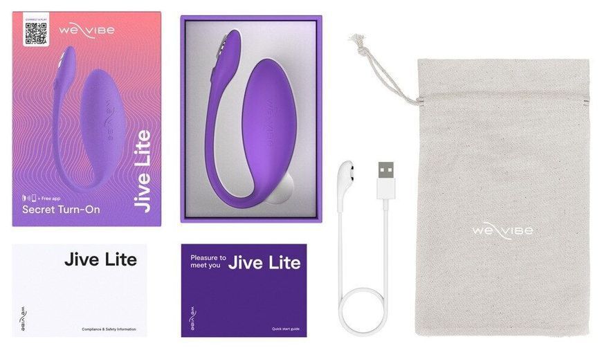 Смарт-виброяйцо We-Vibe Jive Lite Purple, небольшой размер SX2149