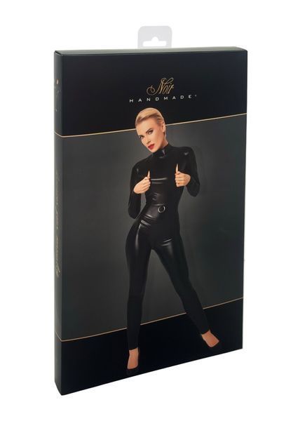 Комбінезон Noir Handmade F319 Caged, XXL, під латекс, довгий рукав, з доступом, кільце на поясі SX0349