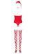 Эротический новогодний костюм в стиле Санта-Клауса Боди Obsessive Kissmas teddy red L/XL SX1153 фото 4