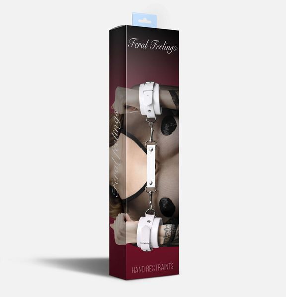 Наручники Feral Feelings - Hand Restraints White, натуральная кожа SX3971