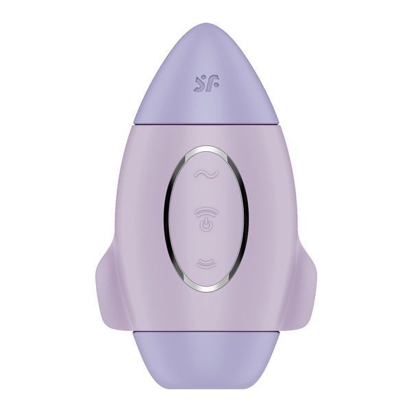 Вакуумний стимулятор з вібрацією Satisfyer Mission Control Violet, 2 незалежні мотори SO8970