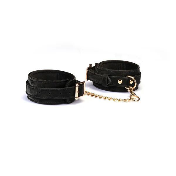 Поножі Liebe Seele Boudoir Amor Ankle Cuffs Black, знімний з&rsquo;єднувальний ланцюжок SX1670