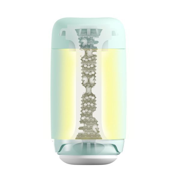 Мастурбатор TENGA PUFFY MINT GREEN, ультрамягкий материал, многоразовый, сквозной SO8068