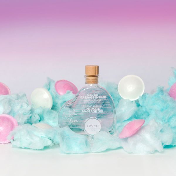 Масажний гель EXSENS With Love Cotton Candy 50 мл, розігрівальний, без цукру, їстівний SX2190