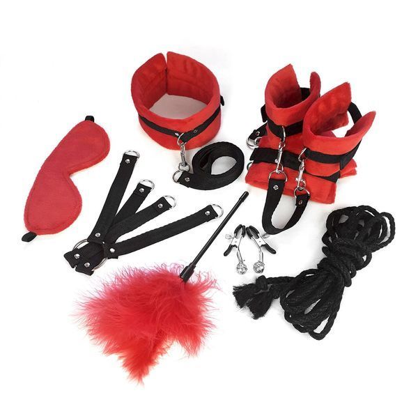 BDSM-набор Art of Sex &ndash; Soft Touch BDSM Set, красный, 9 предметов SO6599