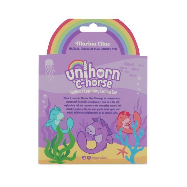 Вибратор-единорожка Unihorn &ndash; C Horse &ndash; Marina Lilac, вагинально-клиторальная стимуляция, 2 мотора по 10 режимов SX2863