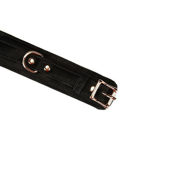 Поножі Liebe Seele Boudoir Amor Ankle Cuffs Black, знімний з&rsquo;єднувальний ланцюжок SX1670