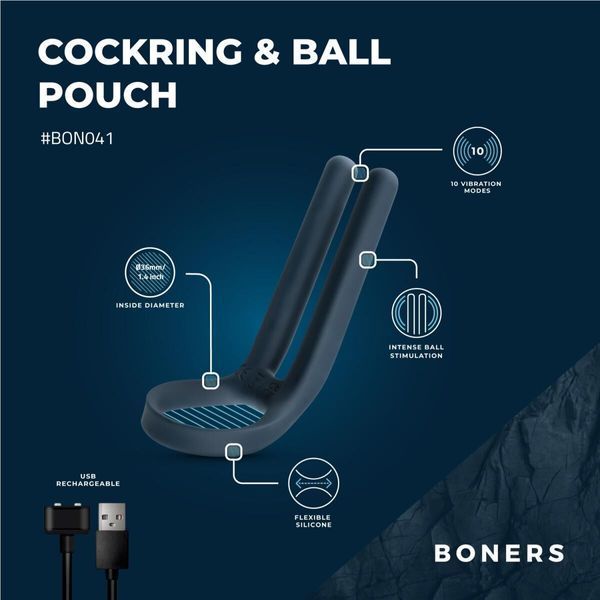 Эрекционное кольцо Boners Cockring & Ball Stimulator SX3051