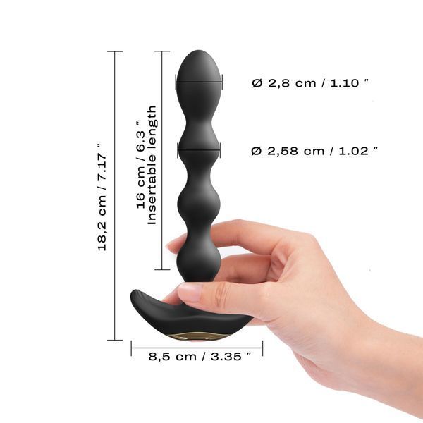 Анальный вибратор-бусы Dorcel FLEXI BALLS, гибкий ствол, пульт ДУ SO6818