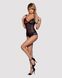 Сетчатое боди на косточках Obsessive Amanta teddy XXL, черное, с доступом SO7200 фото 3