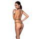 Боді-халтер з екошкіри Passion JANNIES BODY XXL/XXXL black SO8444 фото 2