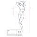 Бодистокинг Passion BS035 red, боди, имитация топа и трусиков PBS035R фото 4
