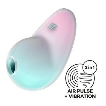 Вакуумний стимулятор з вібрацією Satisfyer Pixie Dust Mint/Pink SO8971