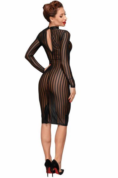 Платье с мокрым эффектом Noir Handmade F182 Classic dress made of elastic tulle, 3XL SX0052
