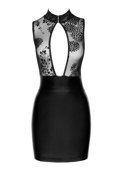 Сукня Noir Handmade F241 Short dress with powerwetlook skirt and tulle top, 3XL SX0150