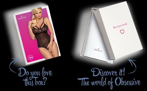Кружевное боди с доступом Obsessive 818-TED-1 teddy M/L, черное SO9021