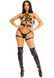 Портупея та гартери Leg Avenue Garter Body Harness with Detachable Back Handle Black L SX1715 фото 8