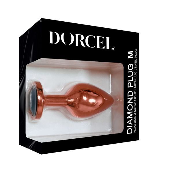 Металлическая анальная пробка с украшением в виде кристалла Dorcel - Diamond Plug M SO5531