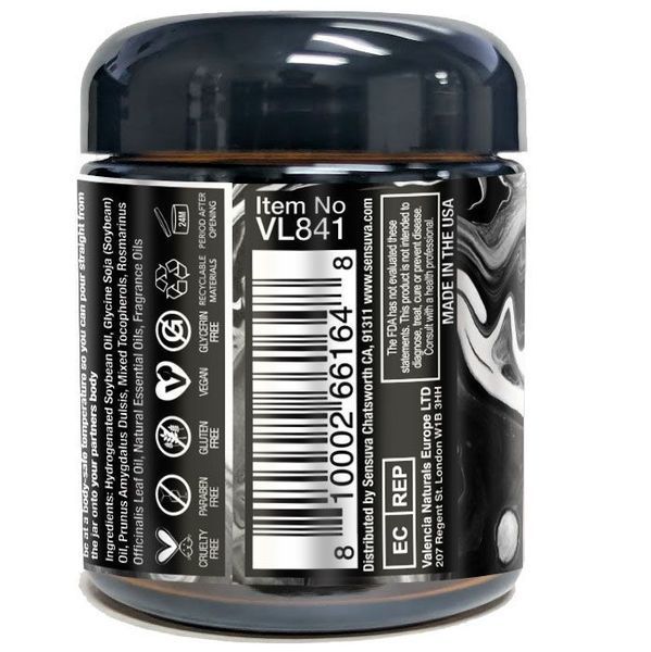Масажна свічка Sensuva [HE]RO Dark Temptation Massage Oil Candle 113г SX2600