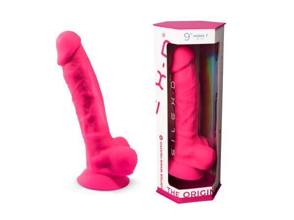 Фаллоимитатор SilexD Tomas Pink (MODEL 1 size 9in), двухслойный, силикон+Silexpan, диаметр 4,9см SO5023