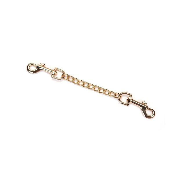Наручники з ланцюжком Liebe Seele Black Organosilicon Wrist Cuff, екошкіра SO9485