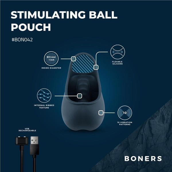 Ерекційне кільце Boners Stimulating Ball Pouch SX3052
