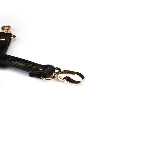 Хрестовина для фіксації Liebe Seele Boudoir Amor Pink Hogtie Black, на карабінах SX1671