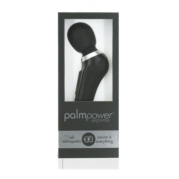 Потужний вібромасажер PalmPower Extreme - Black, 7 режимів, гнучка головка, перезаряджуваний SO3477