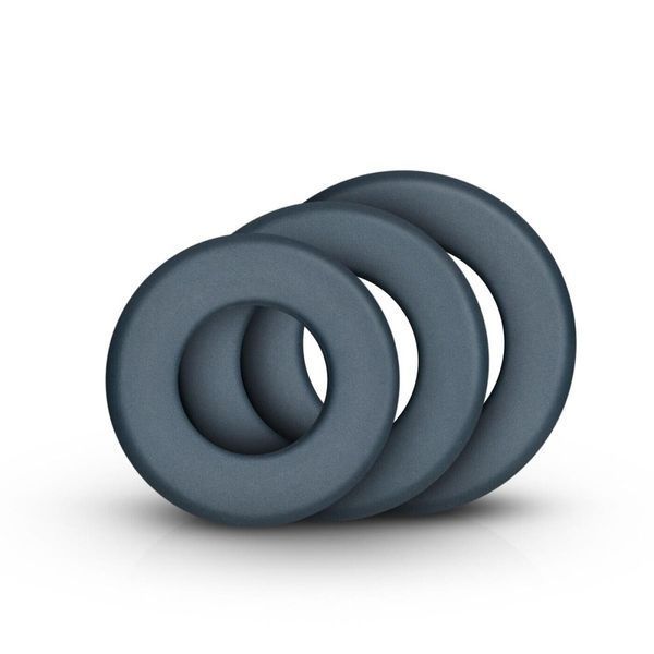 Набор эрекционных колец Boners 3-Piece Hefty Cock Ring Set, диаметр 3,2 см, 3,8 см и 4,5 см SO8872