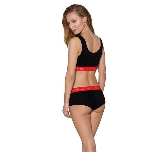 Спортивний топ на широких бретелях Passion PS003 TOP S, black SO4213