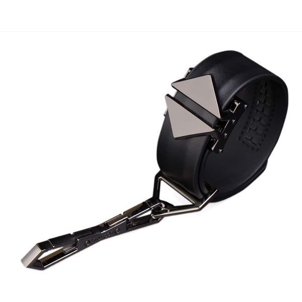 Набір фіксаторів для рук та ніг LOCKINK Hogtie Set, чорний, ремені з натуральної шкіри SX0841