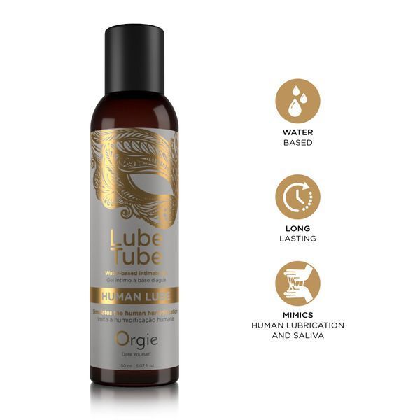 Лубрикант на водній основі Orgie Lube Tube Human Lube, 150 мл, імітація природної змазки та слини SX1504