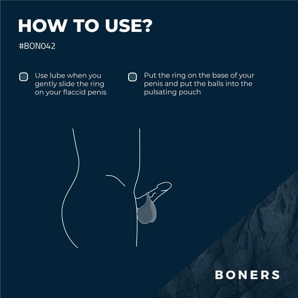 Ерекційне кільце Boners Stimulating Ball Pouch SX3052
