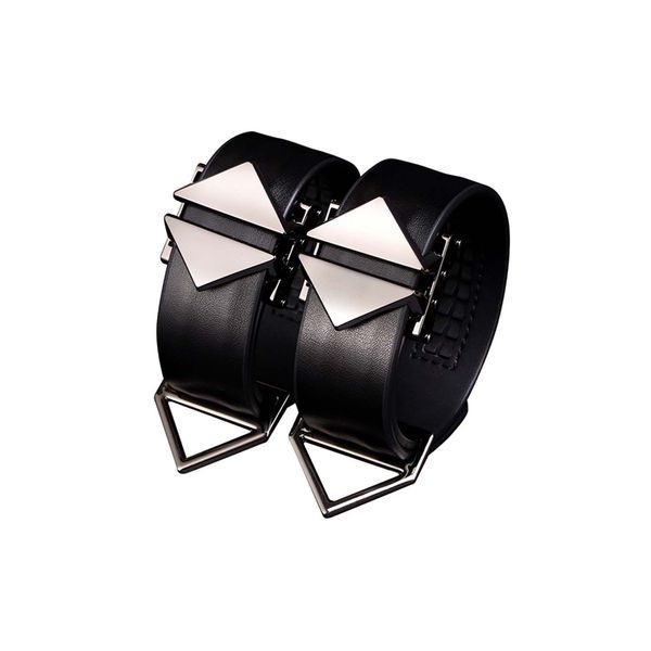 Набір фіксаторів для рук та ніг LOCKINK Hogtie Set, чорний, ремені з натуральної шкіри SX0841