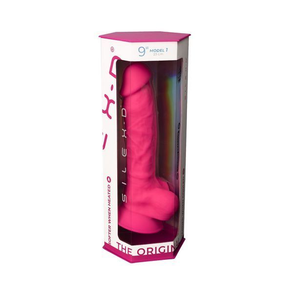 Фаллоимитатор SilexD Tomas Pink (MODEL 1 size 9in), двухслойный, силикон+Silexpan, диаметр 4,9см SO5023